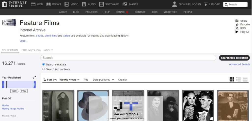 موقع The Internet Archive